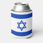 Israëlische vlag blikjeskoeler (Blikje Achterkant)