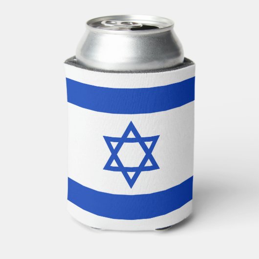 Israëlische vlag blikjeskoeler (Blikje Achterkant)