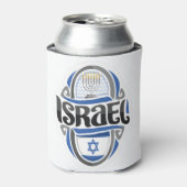 Israëlische vlag blikjeskoeler (Blikje Voorkant)