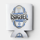 Israëlische vlag blikjeskoeler (Achterkant)