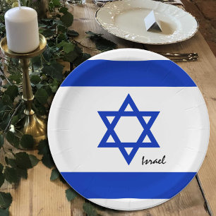 Israëlische vlag borden, partij, sport, Israel Papieren Bordje