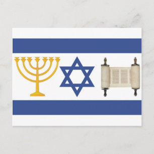 Israëlische vlag briefkaart