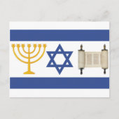 Israëlische vlag briefkaart (Voorkant)