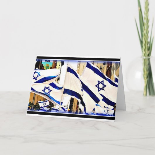 Israëlische vlag briefkaarten (Voorkant)