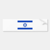 Israëlische vlag bumpersticker (Voorkant)