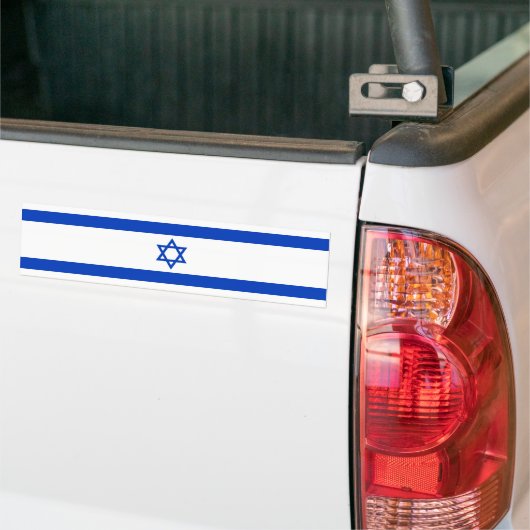 Israëlische vlag bumpersticker (Op Truck)