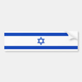 Israëlische vlag bumpersticker (Voorkant)