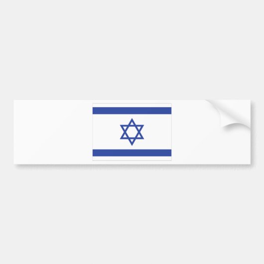 israëlische vlag bumpersticker (Voorkant)