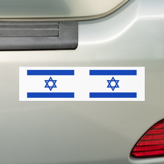 Israëlische vlag bumpersticker (Op auto)