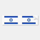 Israëlische vlag bumpersticker (Voorkant)