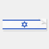 Israëlische vlag bumpersticker (Voorkant)