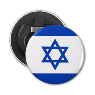Israëlische vlag button flesopener