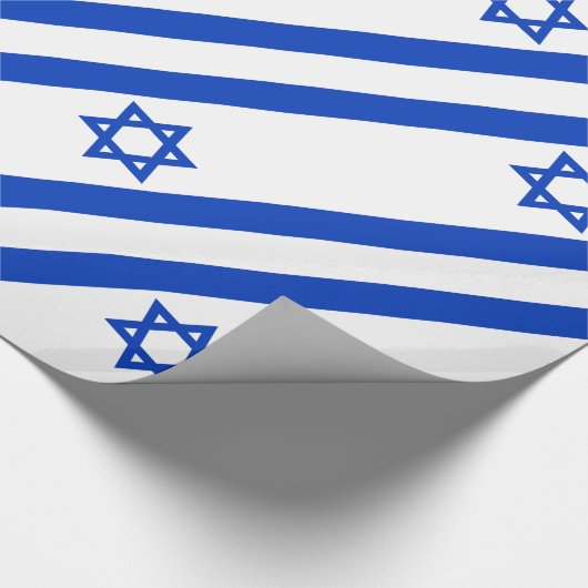 Israëlische vlag cadeaupapier (Hoek)