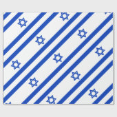 Israëlische vlag cadeaupapier (Vlak)