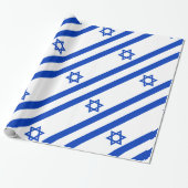 Israëlische vlag cadeaupapier (Uitgerold)