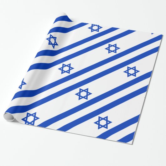 Israëlische vlag cadeaupapier (Uitgerold)