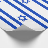 Israëlische vlag cadeaupapier (Hoek)