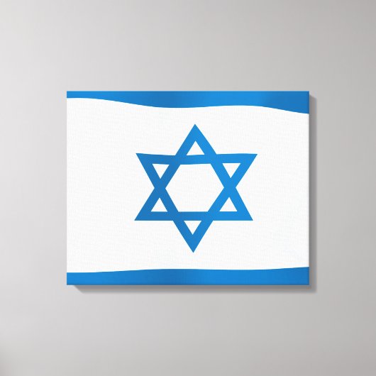 Israëlische vlag canvas afdruk (Voorkant)
