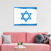 Israëlische vlag canvas afdruk (Insitu (Woonkamer))