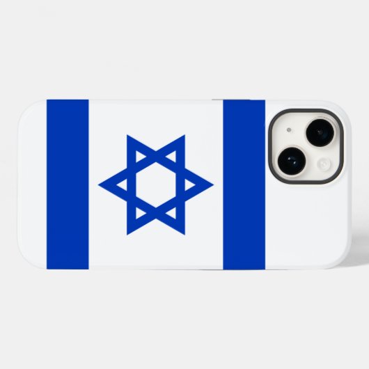 Israëlische vlag Case-Mate iPhone case (Achterkant (horizontaal))