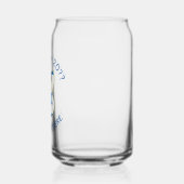 Israëlische vlag Chanoeka Angel gepersonaliseerd Blikvorm Glas (Links)