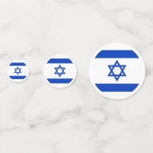 Israëlische vlag confetti (Voorkanten)