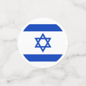 Israëlische vlag confetti (Kleine voorkant)