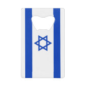 Israëlische vlag creditkaart flessenopener (Voorkant)