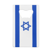 Israëlische vlag creditkaart flessenopener (Achterkant)