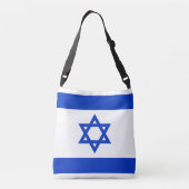Israëlische vlag crossbody tas (Achterkant)