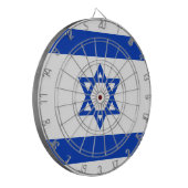 Israëlische vlag dartbord (Voorkant Links)