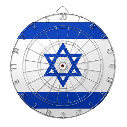 Israëlische vlag dartbord (Voorkant)