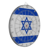Israëlische vlag dartbord (Voorkant Links)