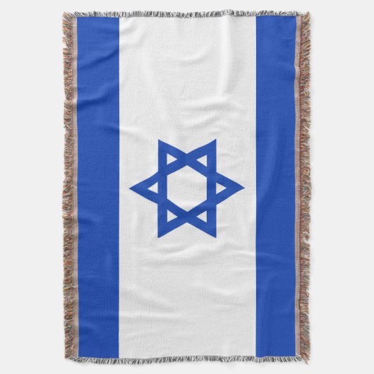 Israëlische vlag deken (Voorkant Verticaal)