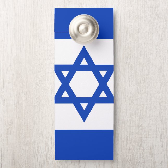 Israëlische vlag deurhanger (Op knop)
