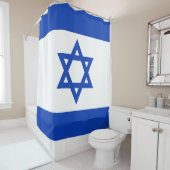 Israëlische vlag douchegordijn (In situ)