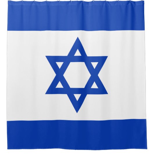 Israëlische vlag douchegordijn (Voorkant)