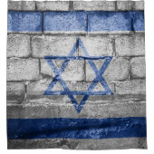 Israëlische vlag douchegordijn (Voorkant)