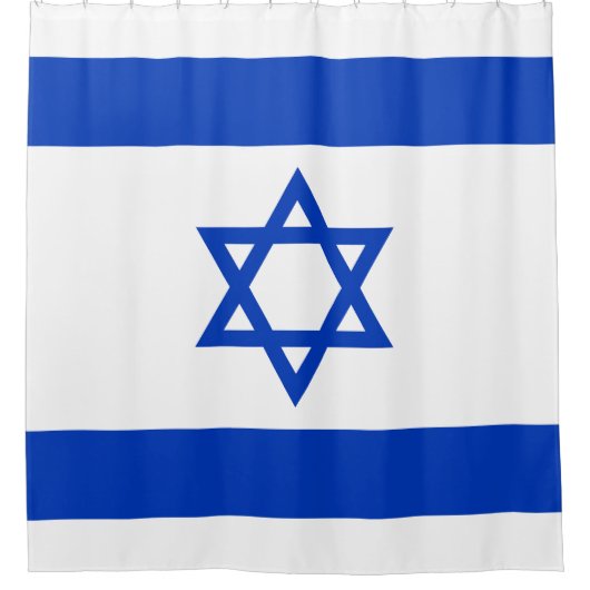 Israëlische vlag douchegordijn (Voorkant)