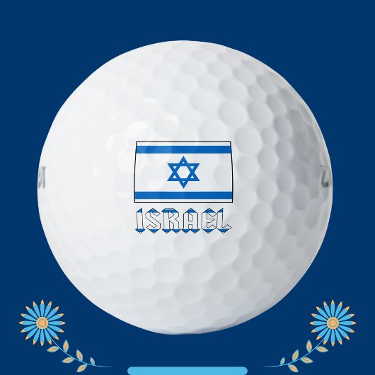 Israëlische Vlag en Israël Golfballen
