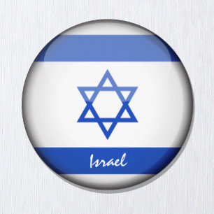 Israëlische vlag en Israël - sport- en sportfans Magneet