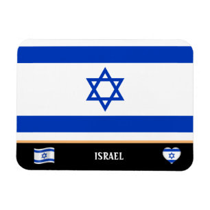Israëlische vlag en Israëlisch land reizen Israël Magneet