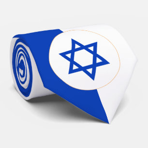 Israëlische vlag en Israëlische handel, patriot/mo Stropdas