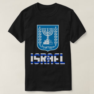 Israëlische vlag en wapenschild t-shirt