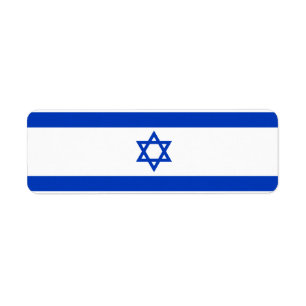 Israëlische vlag etiket