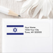 Israëlische vlag etiket (Insitu)
