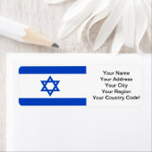 Israëlische vlag etiket (Insitu)