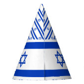 Israëlische vlag feesthoedjes (Achterkant)