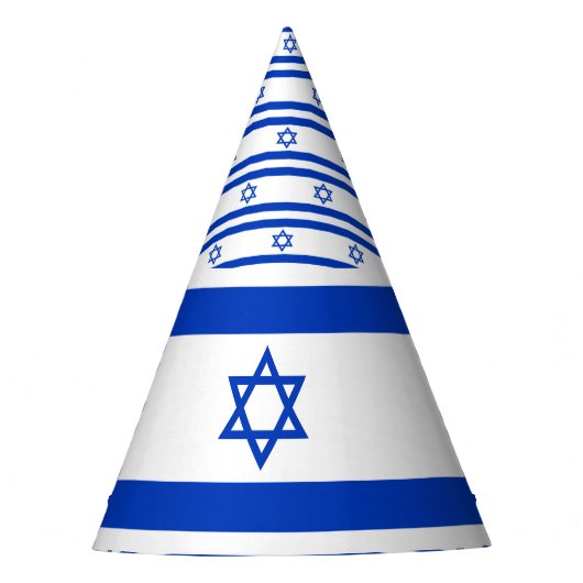 Israëlische vlag feesthoedjes (Voorkant)