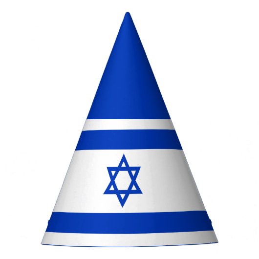 Israëlische vlag feesthoedjes (Voorkant)